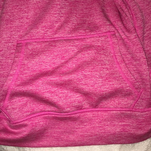Small Pink Under armor hoodie with purple logo - Picture 8 of 8
